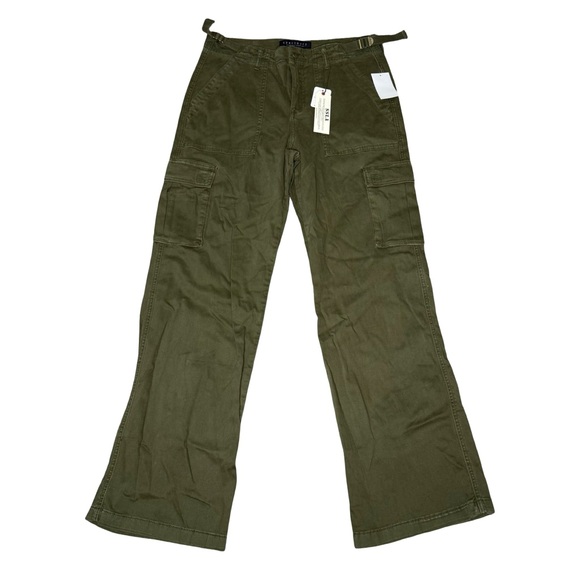 Sanctuary Women’s Reissue Cargo Pants Mossy Green NWT - Picture 2 of 11